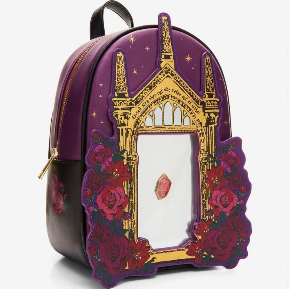Hot Topic Purple and Gold Backpack